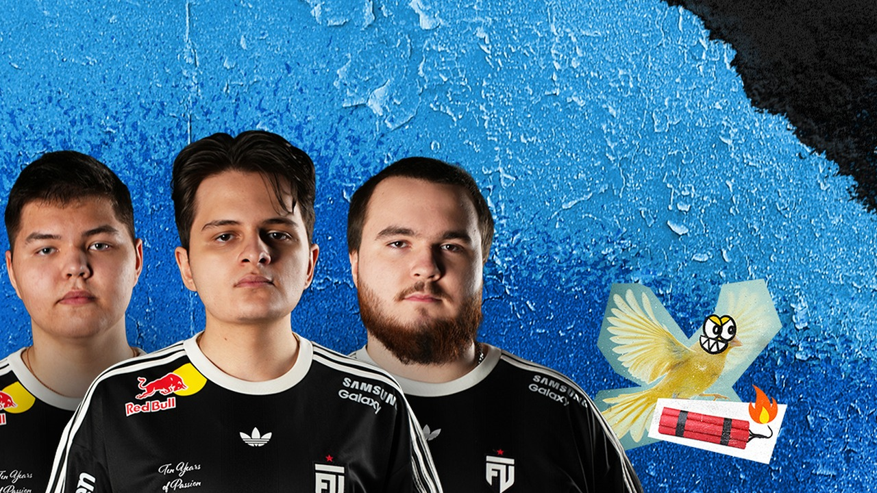 Three FUT Esports Brawl Stars players stand together