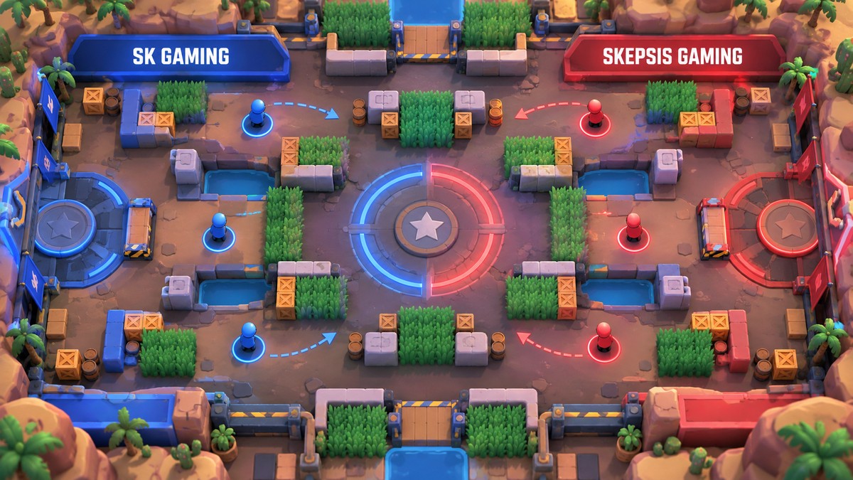 Tactical arena diagram for SK Gaming versus Skepsis Gaming