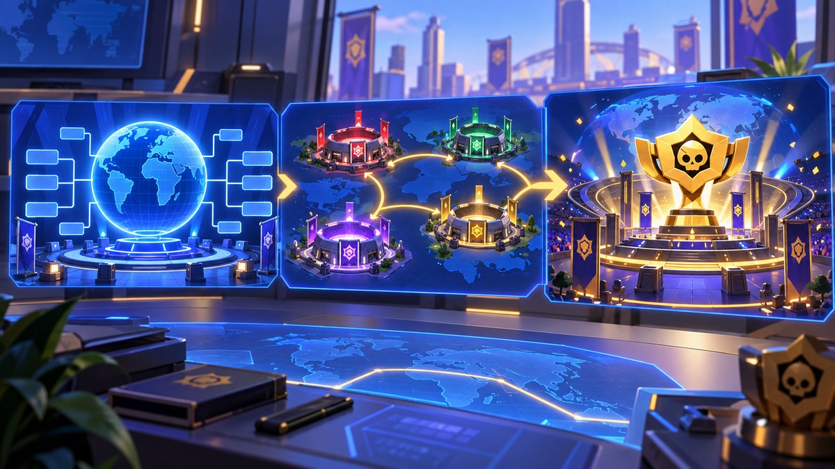 Brawl Stars 2027 competition calendar illustration